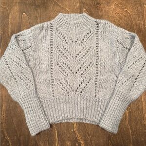 Zara Light Gray Turtleneck Sweater